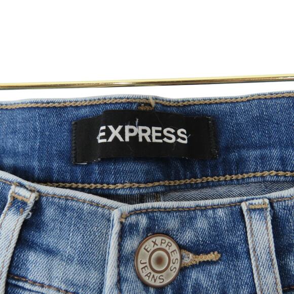 Express Ankle Legging High Rise Stretch Ripped Jeans Ankle Crop Size 2 - Picture 5 of 5